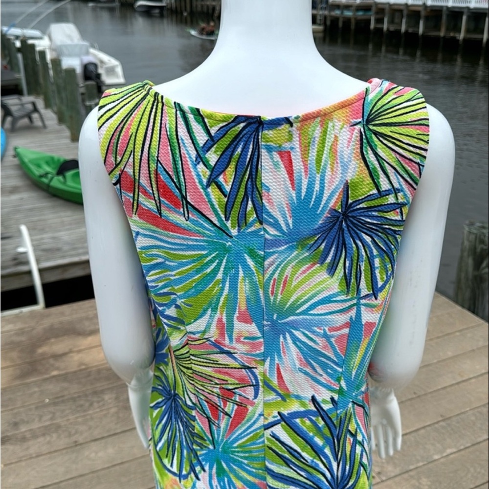 Ronni Nicole Blue and Green Sleeveless Sundress - Picture 3 of 7